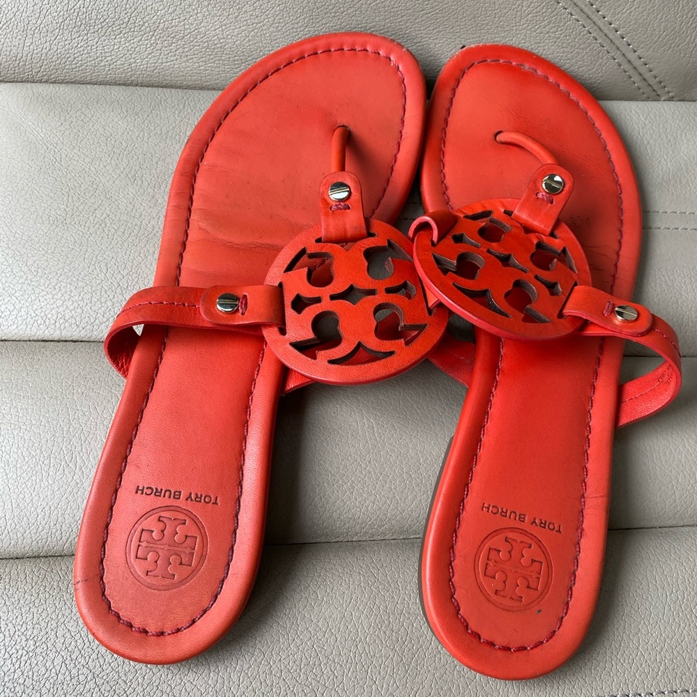 Red Tory Burch sandals size 7.5
